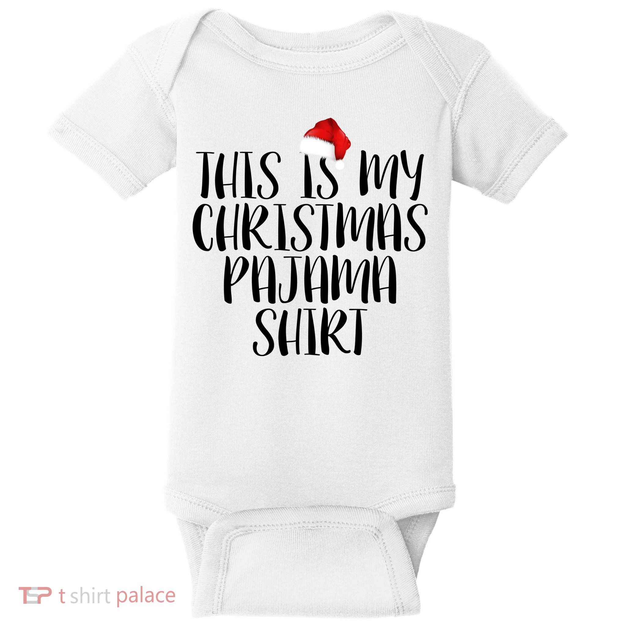 This Is My Christmas Pajama Shirt Baby Bodysuit