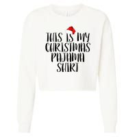 This Is My Christmas Pajama Shirt Cropped Pullover Crew