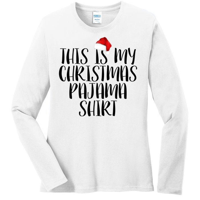 This Is My Christmas Pajama Shirt Ladies Long Sleeve Shirt