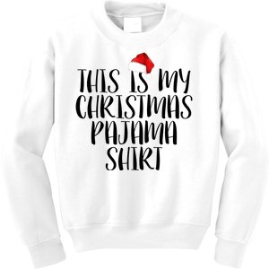 This Is My Christmas Pajama Shirt Kids Sweatshirt