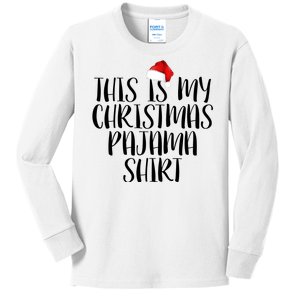 This Is My Christmas Pajama Shirt Kids Long Sleeve Shirt