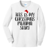 This Is My Christmas Pajama Shirt Kids Long Sleeve Shirt