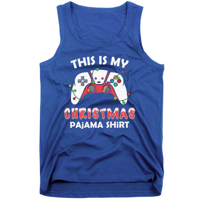 This Is My Christmas Pajama Shirts Funny Gamer Tank Top