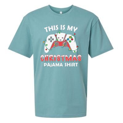 This Is My Christmas Pajama Shirts Funny Gamer Sueded Cloud Jersey T-Shirt