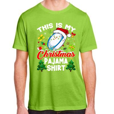 This Is My Christmas Pajama Rugby Gift Funny Xmas Meaningful Gift Adult ChromaSoft Performance T-Shirt