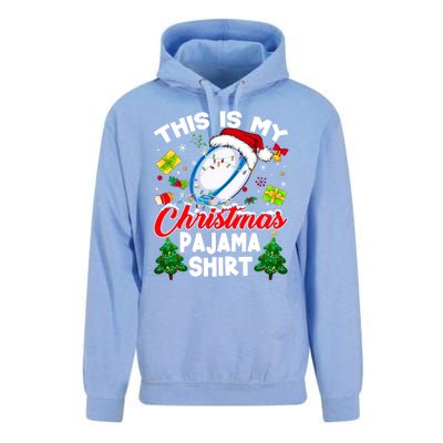 This Is My Christmas Pajama Rugby Gift Funny Xmas Meaningful Gift Unisex Surf Hoodie