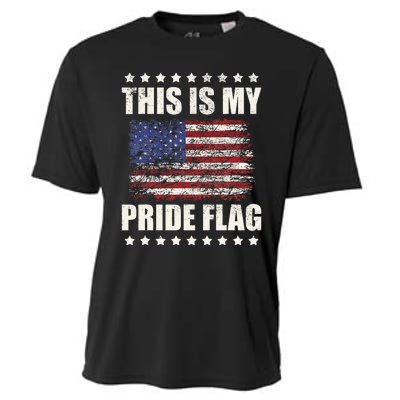 This Is My Pride Flag USA American 4th Of July Patriotic Cooling Performance Crew T-Shirt