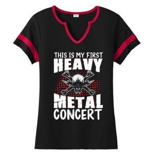 This Is My First Heavy Metal Concert Ladies Halftime Notch Neck Tee