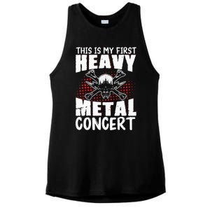 This Is My First Heavy Metal Concert Ladies PosiCharge Tri-Blend Wicking Tank