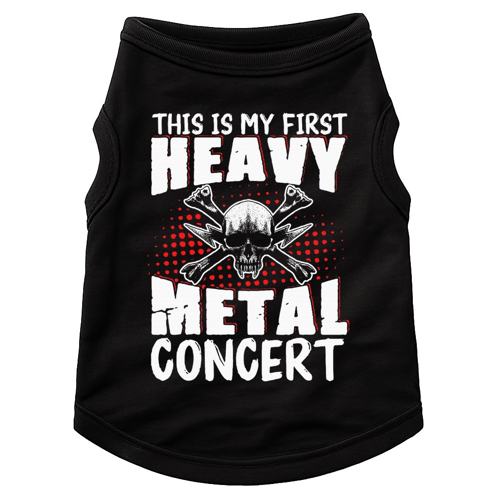 This Is My First Heavy Metal Concert Doggie Tank