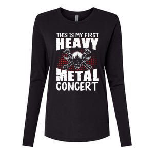 This Is My First Heavy Metal Concert Womens Cotton Relaxed Long Sleeve T-Shirt