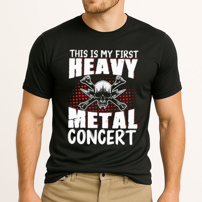 This Is My First Heavy Metal Concert Cooling Performance Crew T-Shirt