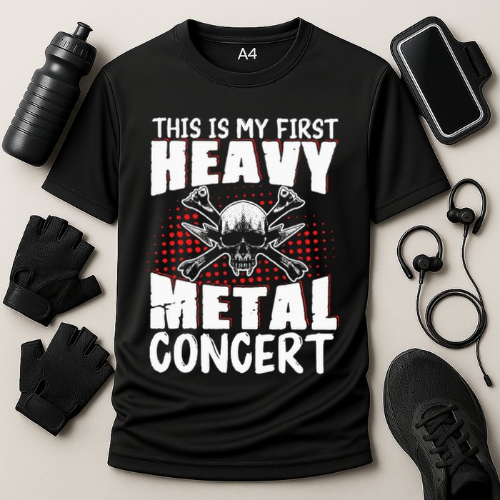 This Is My First Heavy Metal Concert Cooling Performance Crew T-Shirt