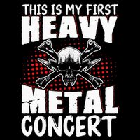 This Is My First Heavy Metal Concert Cooling Performance Crew T-Shirt
