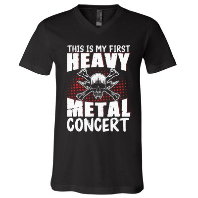 This Is My First Heavy Metal Concert V-Neck T-Shirt