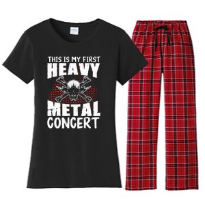 This Is My First Heavy Metal Concert Women's Flannel Pajama Set