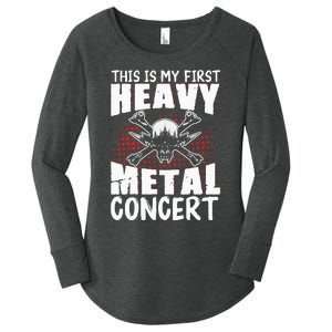 This Is My First Heavy Metal Concert Women's Perfect Tri Tunic Long Sleeve Shirt