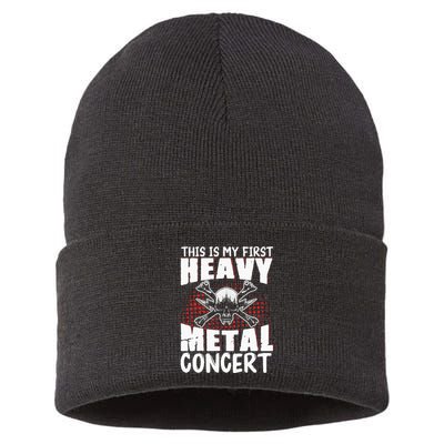 This Is My First Heavy Metal Concert Sustainable Knit Beanie