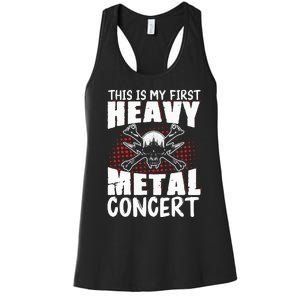 This Is My First Heavy Metal Concert Women's Racerback Tank