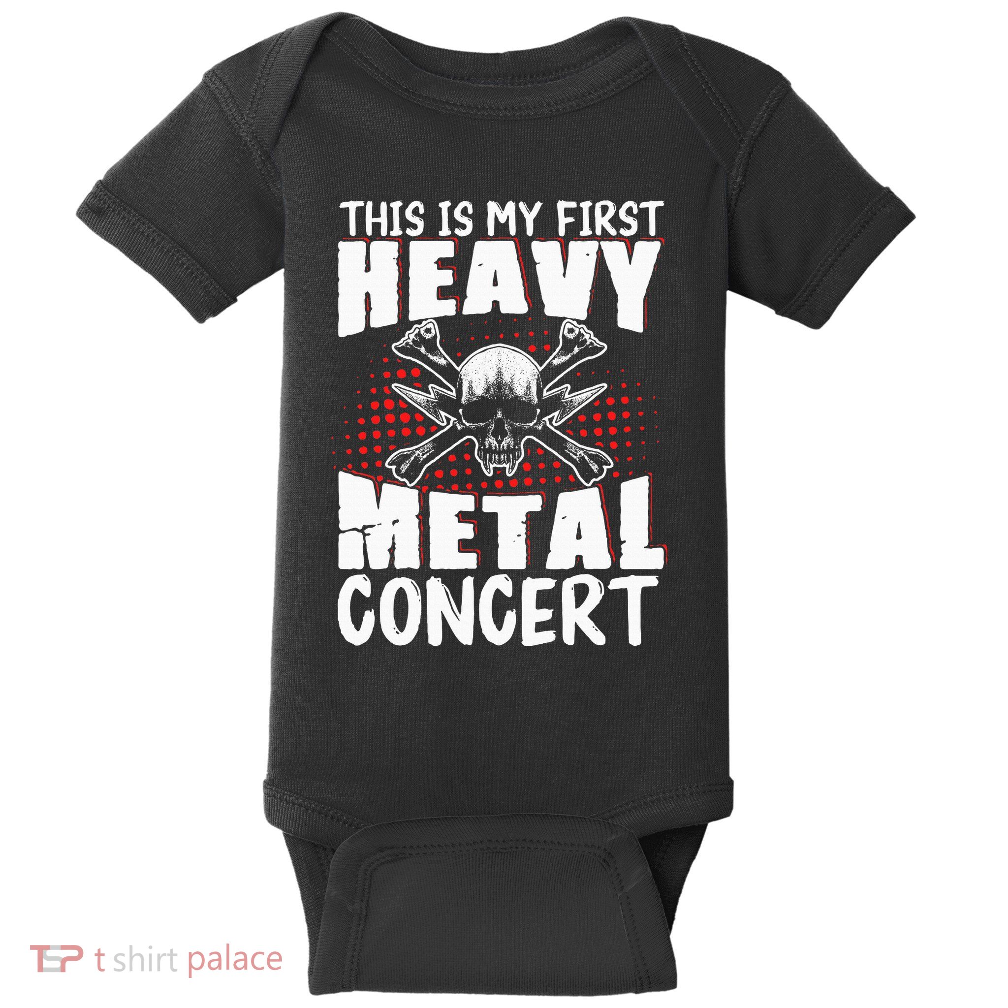 This Is My First Heavy Metal Concert Baby Bodysuit