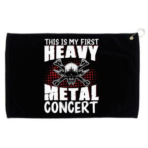 This Is My First Heavy Metal Concert Grommeted Golf Towel