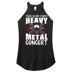 This Is My First Heavy Metal Concert Women's Perfect Tri Rocker Tank