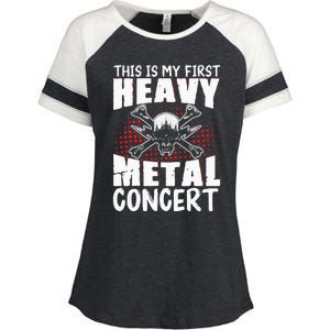 This Is My First Heavy Metal Concert Enza Ladies Jersey Colorblock Tee