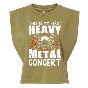 This Is My First Heavy Metal Concert Garment-Dyed Women's Muscle Tee