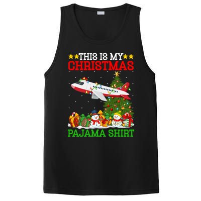 This Is My Christmas Tree Pajamas Airplane Christmas Gift PosiCharge Competitor Tank