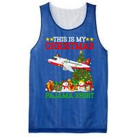 This Is My Christmas Tree Pajamas Airplane Christmas Gift Mesh Reversible Basketball Jersey Tank