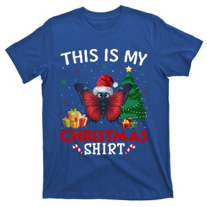 This Is My Butterfly Santa Hat Christmas Pajama Gift T-Shirt