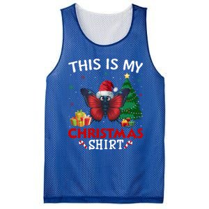 This Is My Butterfly Santa Hat Christmas Pajama Gift Mesh Reversible Basketball Jersey Tank