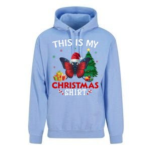 This Is My Butterfly Santa Hat Christmas Pajama Gift Unisex Surf Hoodie