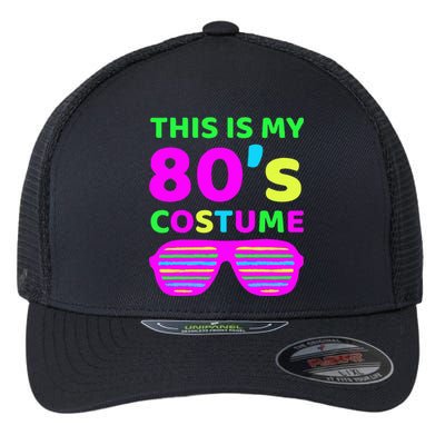 This Is My 80S Costume Outfit Eighties Retro Party Design Flexfit Unipanel Trucker Cap