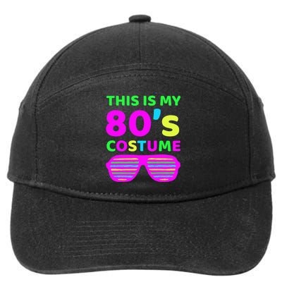 This Is My 80S Costume Outfit Eighties Retro Party Design 7-Panel Snapback Hat