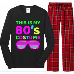 This Is My 80S Costume Outfit Eighties Retro Party Design Long Sleeve Pajama Set