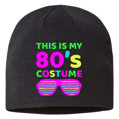 This Is My 80S Costume Outfit Eighties Retro Party Design Sustainable Beanie