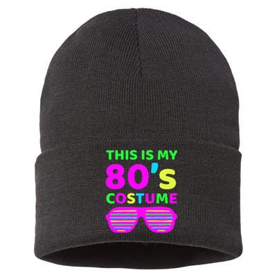 This Is My 80S Costume Outfit Eighties Retro Party Design Sustainable Knit Beanie