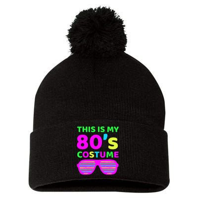 This Is My 80S Costume Outfit Eighties Retro Party Design Pom Pom 12in Knit Beanie