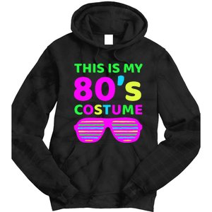 This Is My 80S Costume Outfit Eighties Retro Party Design Tie Dye Hoodie