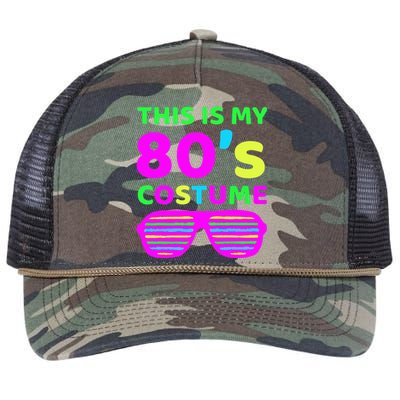 This Is My 80S Costume Outfit Eighties Retro Party Design Retro Rope Trucker Hat Cap