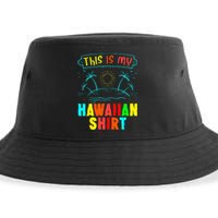 This Is My Hawaiian Tropical Luau Costume Party Hawaii Sustainable Bucket Hat