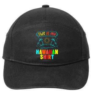 This Is My Hawaiian Tropical Luau Costume Party Hawaii 7-Panel Snapback Hat