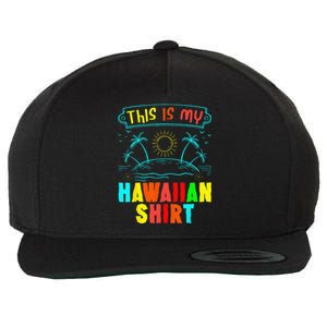 This Is My Hawaiian Tropical Luau Costume Party Hawaii Wool Snapback Cap