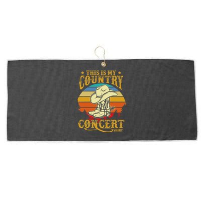 This Is My Country Concert Large Microfiber Waffle Golf Towel