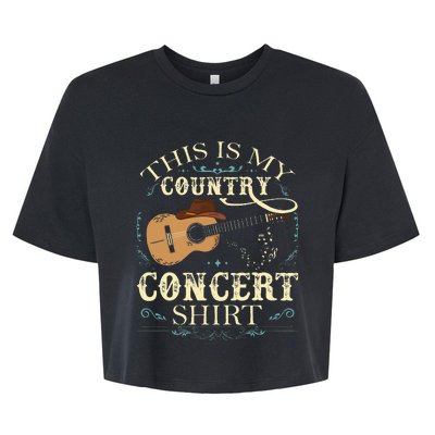 This Is My Country Concert Bella+Canvas Jersey Crop Tee