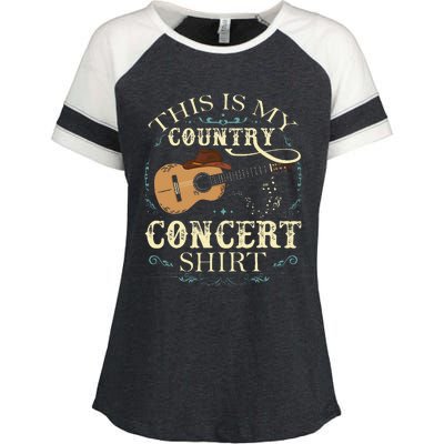 This Is My Country Concert Enza Ladies Jersey Colorblock Tee