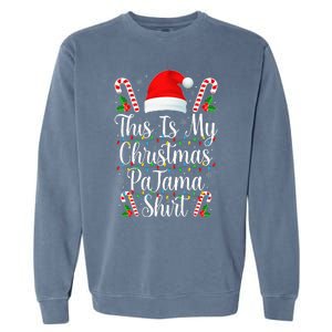 This Is My Christmas Pajama Ugly Sweater Kids Garment-Dyed Sweatshirt