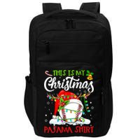 This Is My Christmas Baseball Pajama For Boys Impact Tech Backpack