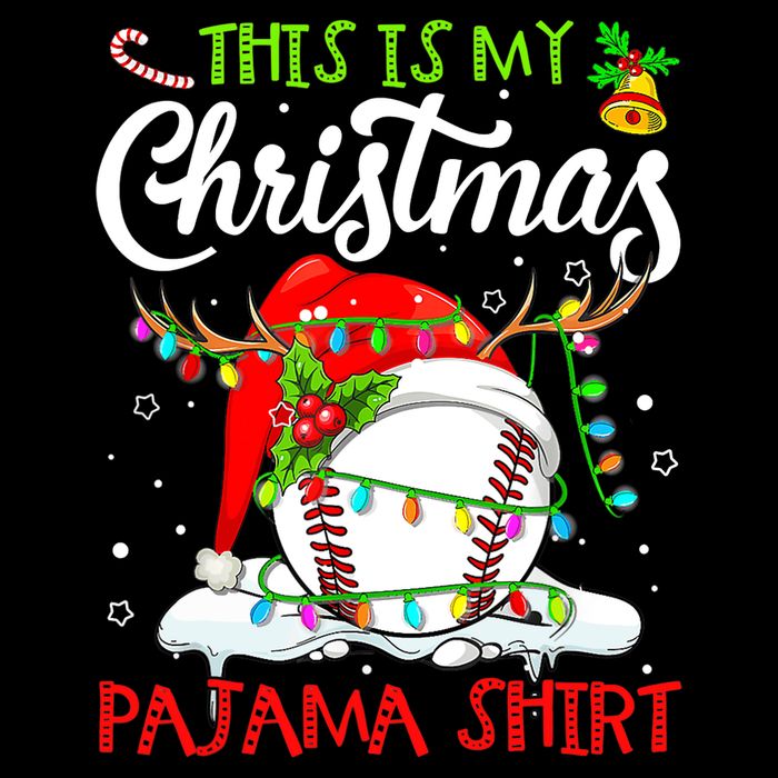 This Is My Christmas Baseball Pajama For Boys Impact Tech Backpack